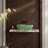MonBlari 24" X 16" Fluted Triangle Solid Surface Bathroom Vessel Sink Matte Green-120971925