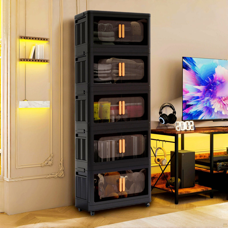Armoire de rangement pliante, 5 niveaux