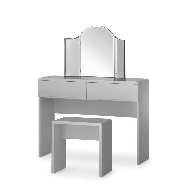 Manufactured Wood Accent Stool, Grey