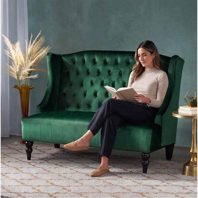 50.25'' Velvet Loveseat