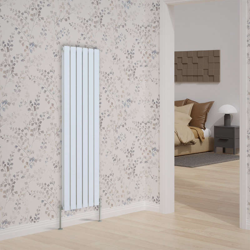 Vertical Double Flat Panel Radiators, White, 1600cm H x 408cm W x 52cm D