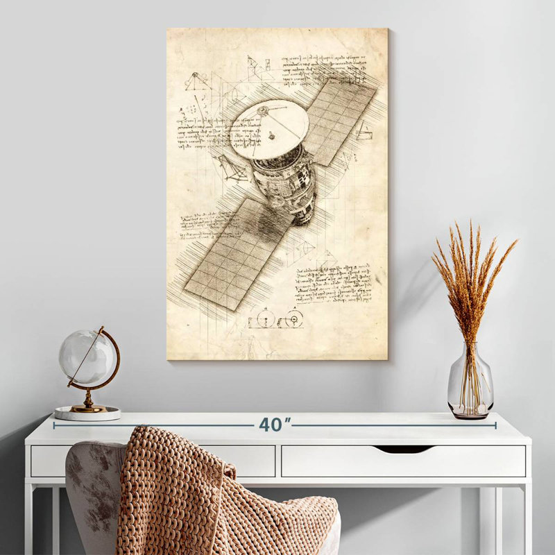 Oberle Satellite Blueprint, 30" H x 20" W