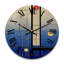 Horloge murale moderne surdimensionnée en bois pleine lune II - Futuriste minimalisme-565429484