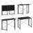 Metal Base Writing Desk