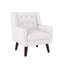 Fauteuil capitonné en lin capitonné avec pieds en bois massif-782981020-782981092