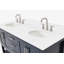 ARIEL Magnolia 60 Double Sink Bathroom Vanity with Top-1006430429