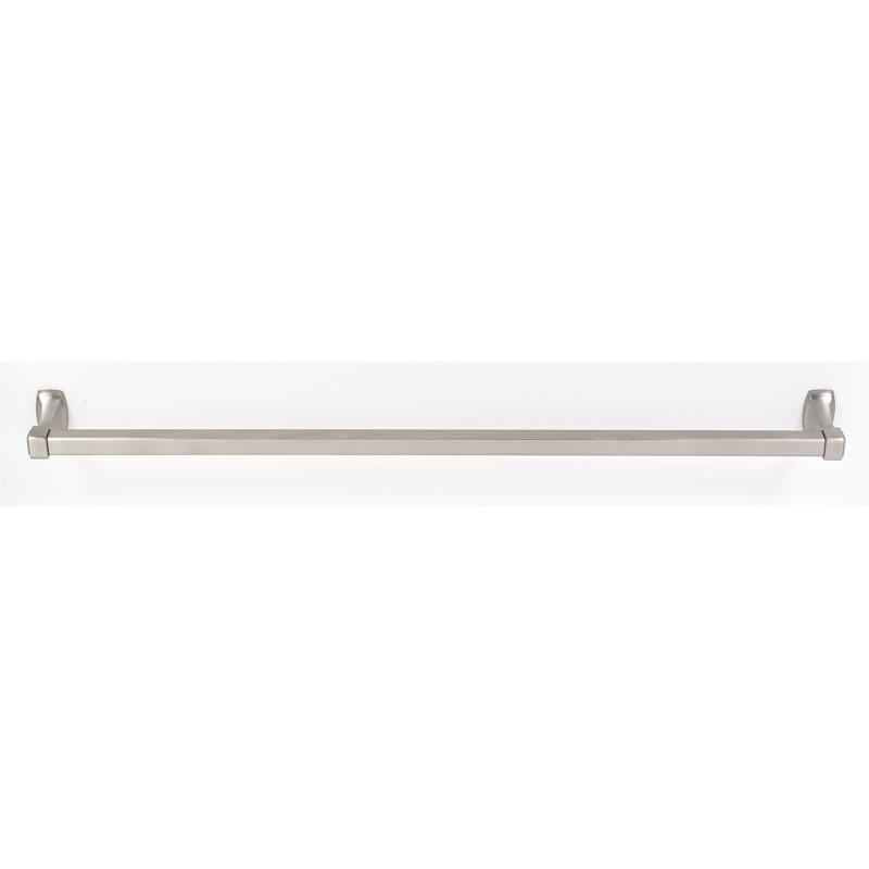 Cube Towel Bar, Satin Nickel