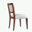 Ensemble de 2 chaises d'appoint rembourrées avec pieds robustes et lignes courbes