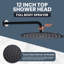 9-Spray Patterns With 1.8 Gpm 12 In. Wall Mount Shower System With Two Showerhead-120817915