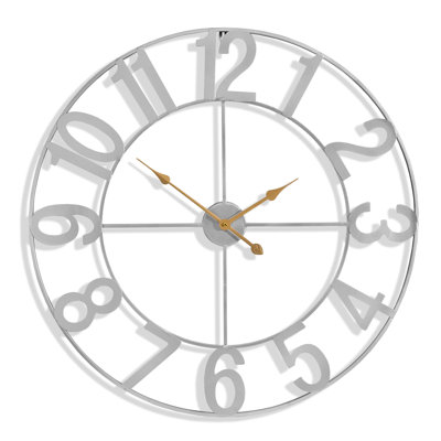  32" Oversized Analog Round Decorative Wall Clock