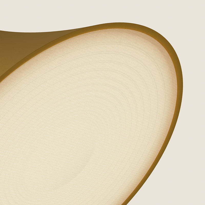 Gota Pendant Light, Mustard, White, 14" H x 9.84" W x 9.84" D