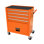 Chariot orange à 4 outils avec roulettes - Fabrication en acier stable et gestion sans effort des tiroirs pour une utilisation dans les garages