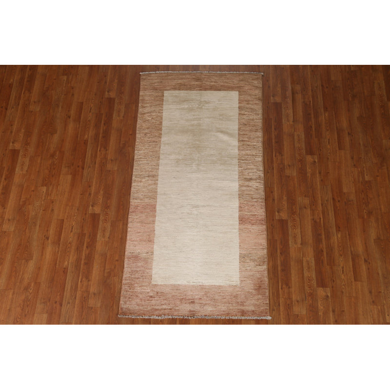 Tapis contemporain contemporain Gabbeh Kashkoli fait à la main 3 x 6
