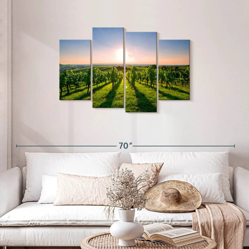 Alvord Sunny Kraichgau Vineyard, H 27 po x l 43 po