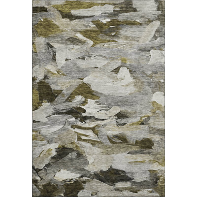 Premium Machine Washable Dahl AMF1075 Abstract Rug