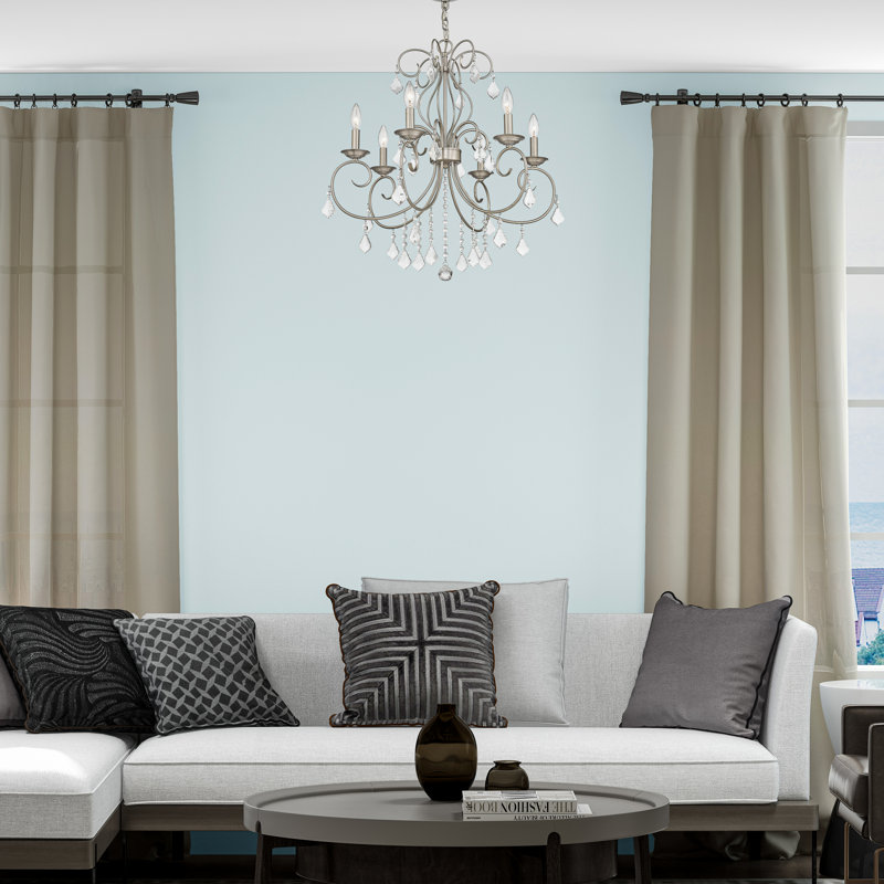 Dockray Dimmable Classic / Traditional Chandelier, Brushed Nickel, 3
