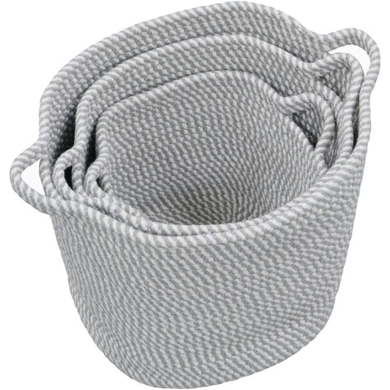 Fabric 3 Piece Basket Set