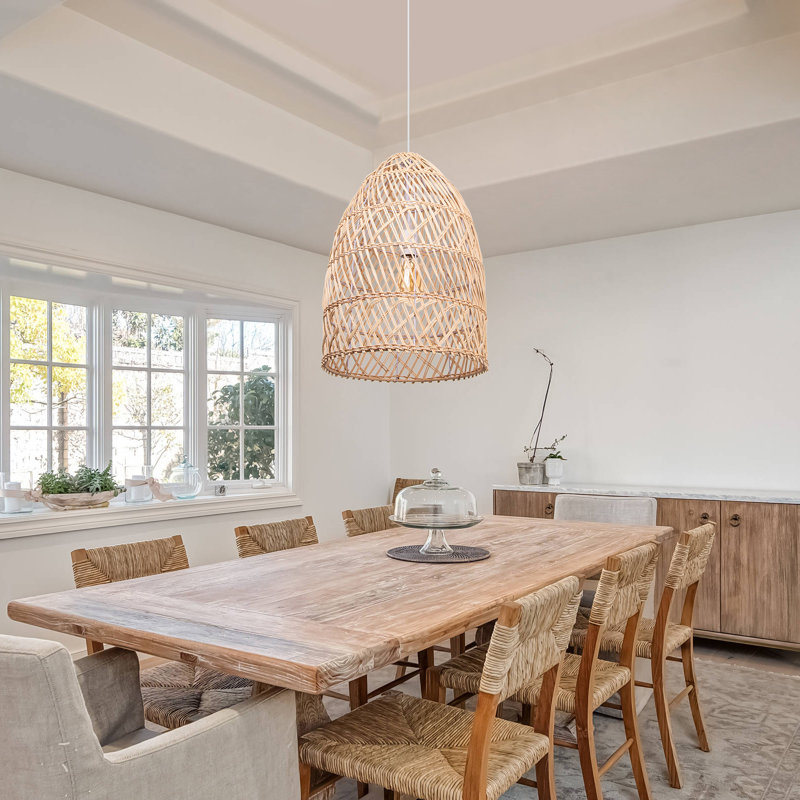 Luminaire suspendu beige à 1 lumière Ariyella