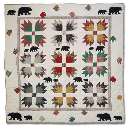 Bear's Paw Weighted Quilted Throw Blanket