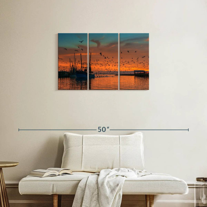 Mehar Shem Creek Ship, 20" H x 33" W