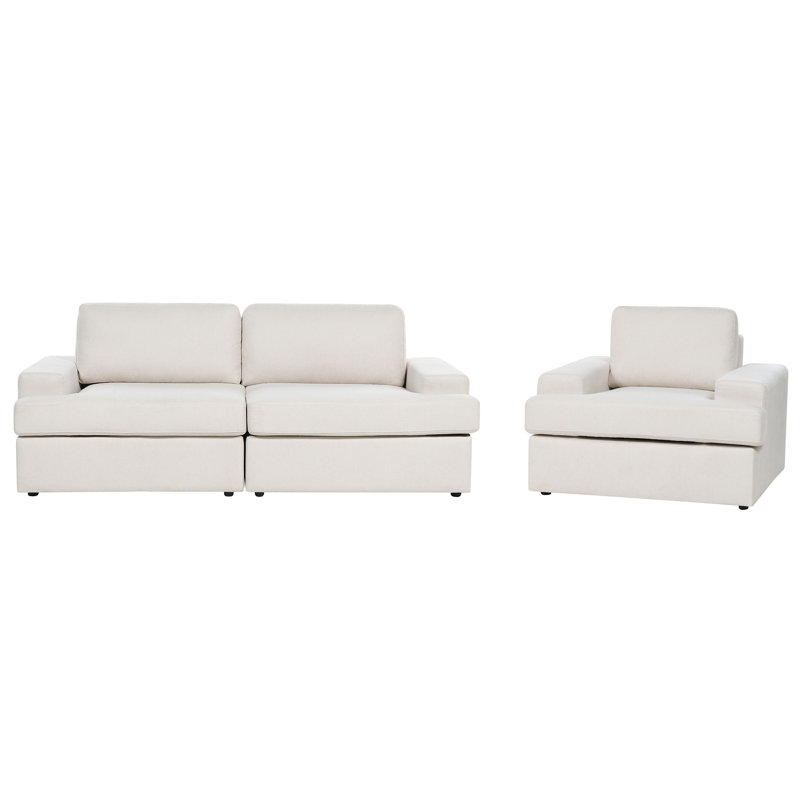 Quantravious 2 - Piece Living Room Set, Light Beige