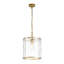 Luminaire suspendu cylindrique en verre d'eau 1 lumière fabriqué à la main-982346093