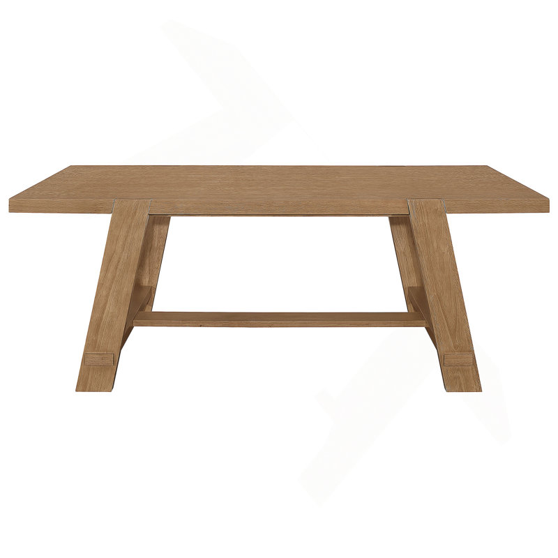 Gavilon Brown Rectangular Trestle Base Dining Table