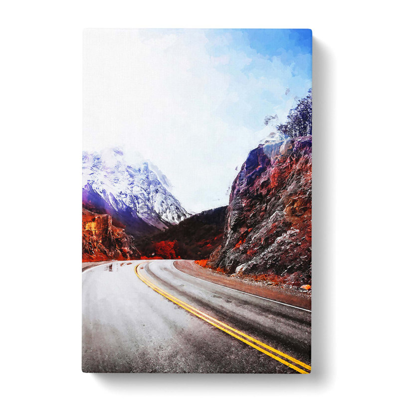 Through The Mountains In Argentina - Wrapped Canvas Print, 60cm H x 40cm W x 3cm D