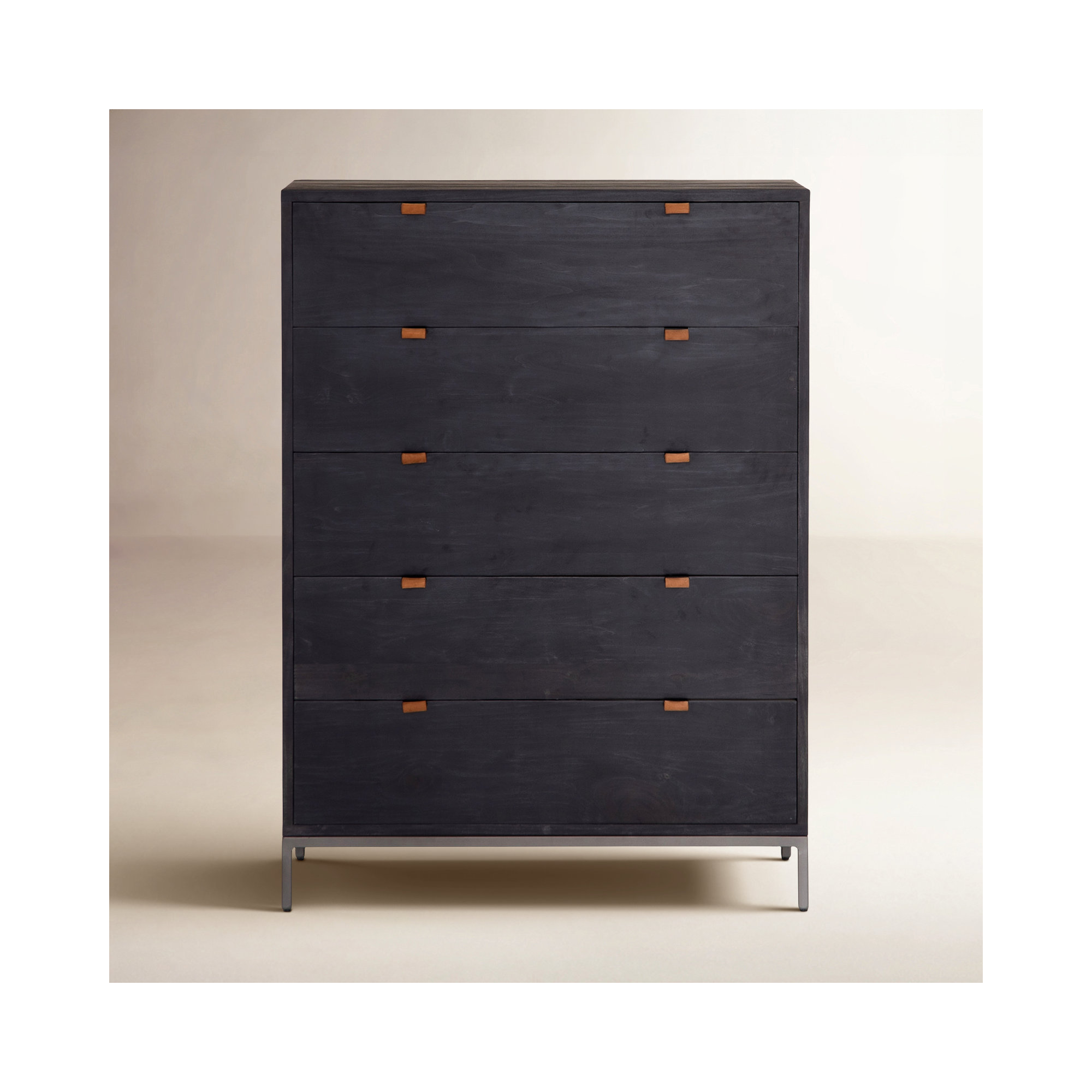 Loki 5 - Drawer Dresser, Black Wash Poplar