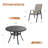 4-Person Round Patio Dining Set With Stackable Chairs-2071517793-2071558893-2071558881