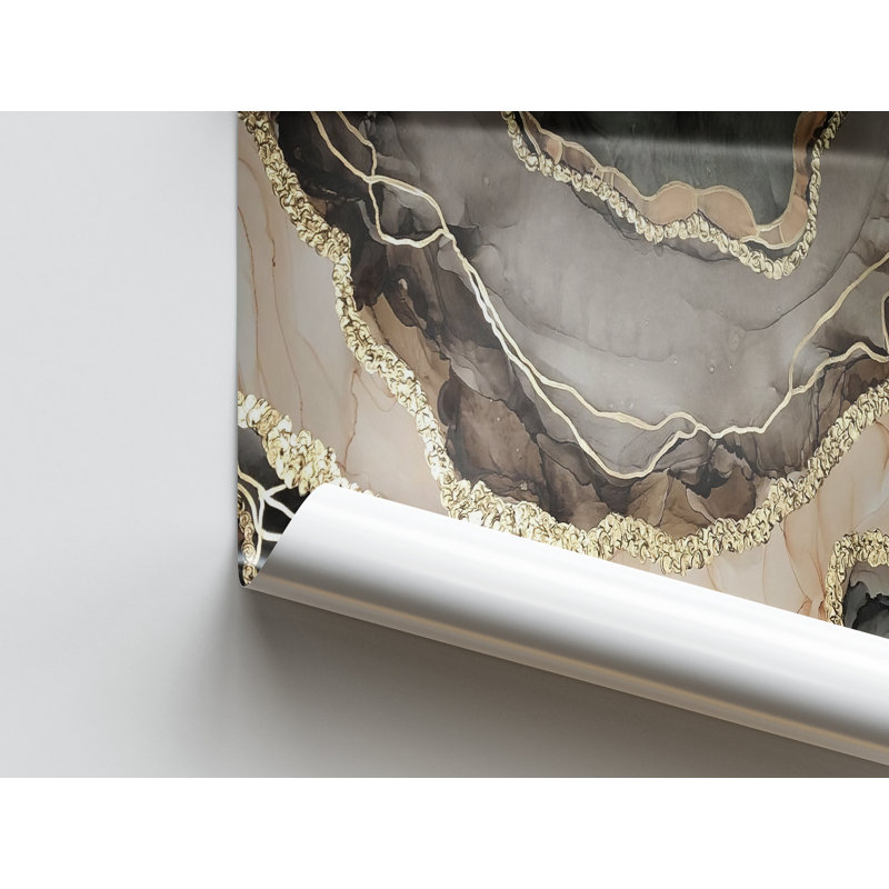 Print on Canvas, 20 cm H x 20 cm W, Black Floater Framed