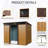 8 X 6 Ft Outdoor Metal Storage With Lockable Door  Coffee . Spacious Interior. Waterproof. Suitable For Garden, Lawn And Patio Equipment 8Ft 6Ft Shed Construction. -. Foundation Stability.-124311224