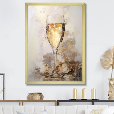 Vin, art mural sur verre de Champagne