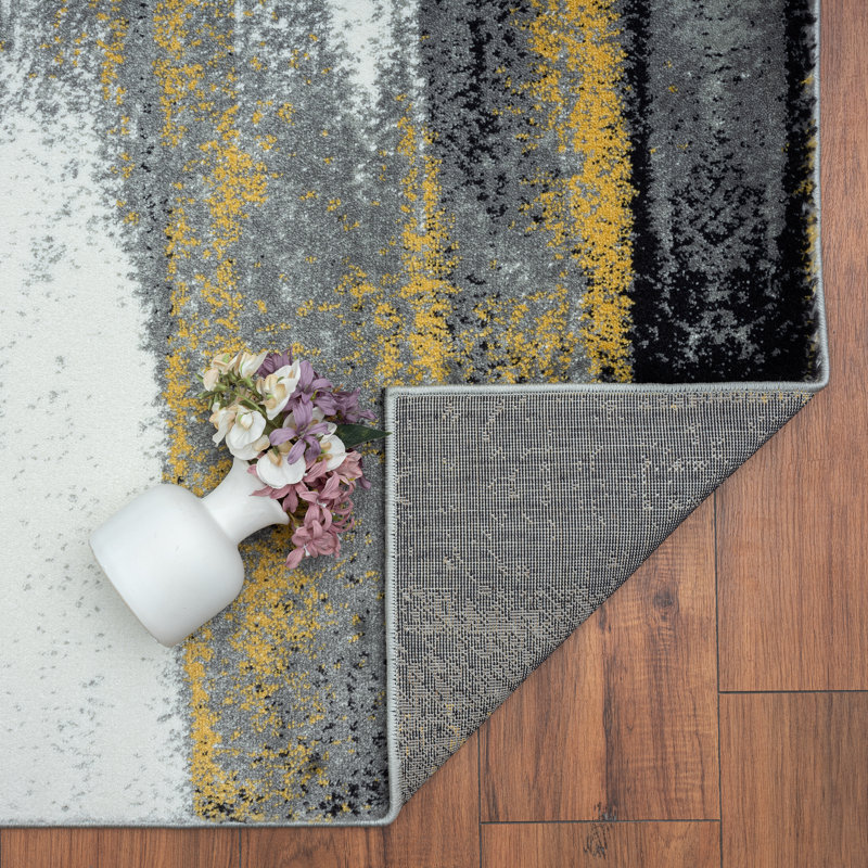 Alayn Abstract Indoor Rug, Runner 2' x 7'