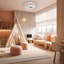 Caleb Plastic LED Flush Ceiling Light
