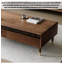 Table basse en noyer noir tout en bois massif-110917011