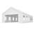 16 x 32ft Heavy Duty Party Tent Outdoor Gazebo Wedding Tent Event Shelter Carport BBQ with Removable Sidewalls & Windows, Outside Waterproof Canopy for Parties, White-89733913