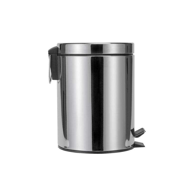 Metal Step On Kitchen Trash Can - 5L