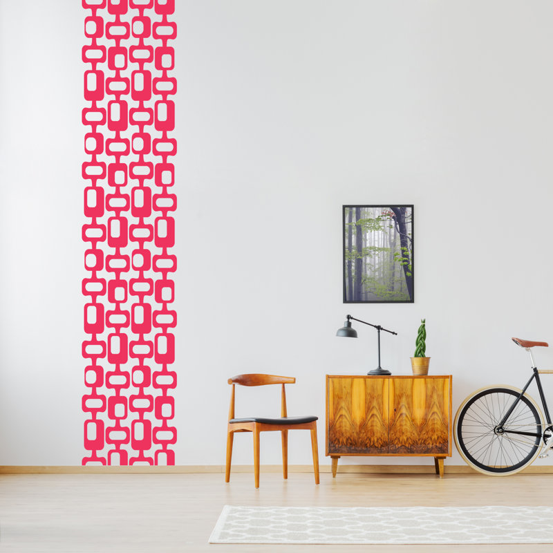 Abstract Wall Decal, Pink