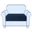 Housse extensible pour fauteuil à coussins carrés / rectangulaires extensible-37885215