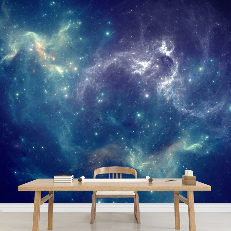 Planet In Outer Space Galaxy Border, 100" L x 144" W
