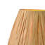 Lampe de table en métal 17 po avec abat-jour en raphia naturel
