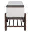 Banc de rangement rembourré Farmhouse avec compartiment caché, banc d'entrée moderne pour le salon, l'entrée et les couloirs (espresso)-2125646681