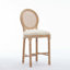 Ensemble de 2 tabourets de bar en bois massif avec tabourets de bar en bois massif