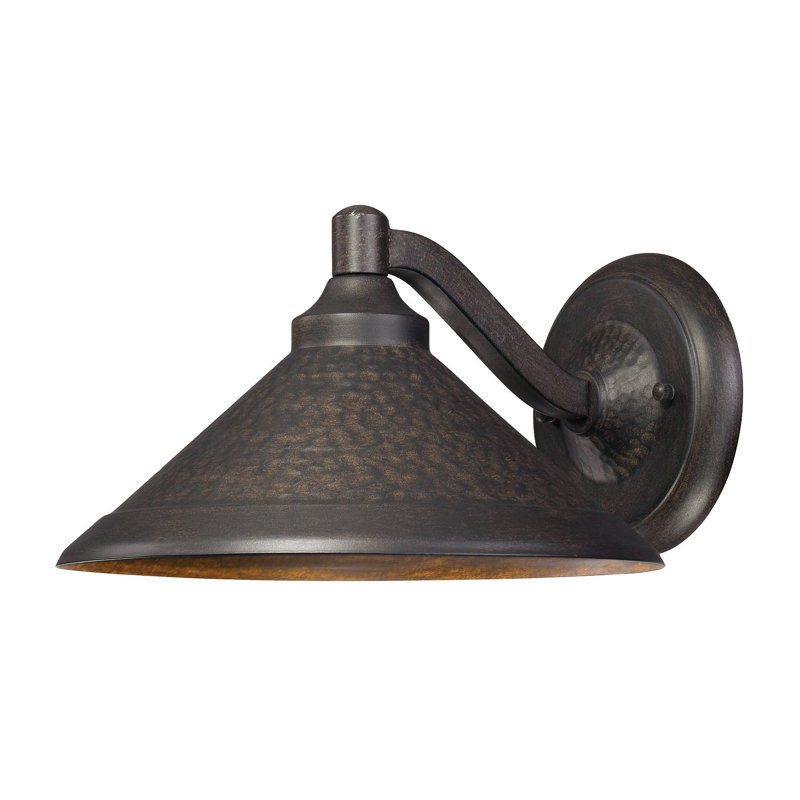 Luminaire de grange d'extérieur Nathanial Aspen Bronze, H 6,5 po x l 11 po x P 12,25 po