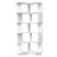 Bibliothèque d'angle moderne blanche avec coins de sécurité-212502911