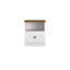 Neli 46cm W Manufactured Wood Bedside Table