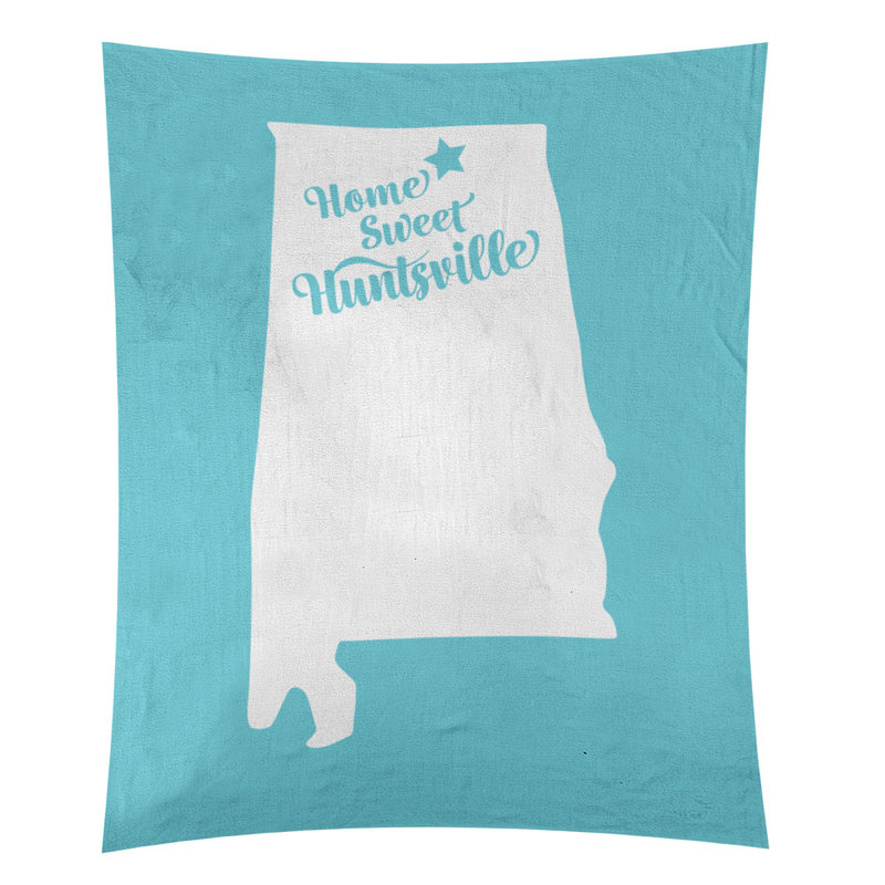 Tapisserie de Huntsville, Alabama, H 27,5 po x l 37,5 po, Bleu sarcelle