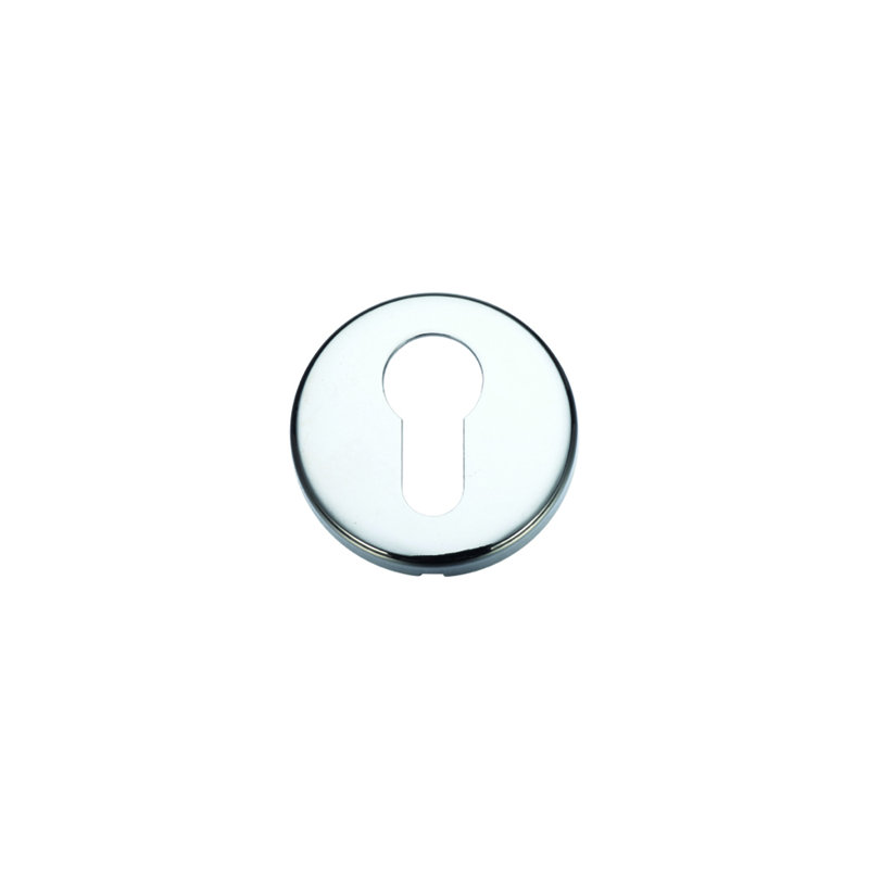 Euro Profile Escutcheon Rose, Polished Chrome
