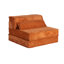 Canapé à compression Mahjong, canapé-lit convertible au sol, canapé modulaire modulaire désossé DIY, aucun assemblage requis, tissu polaire circulaire, canapé simple surdimensionné avec 1 coussin, orange-455008432